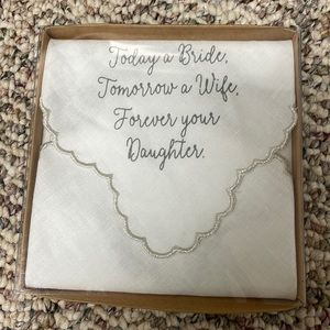 Mother of the bride handkerchief